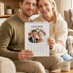 Personalized 13 Watercolor Photos 2027 2028 Meaningful Calendar with Family Surname Christmas New Year Birthday Gift for Newborn Family Friend 5