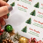 Personalized Watercolor Christmas Theme Return Address Labels with Name and Address Daily Use Christmas Gift for Family Friends 7