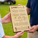 Personalized Engraved Name Portable Wooden Golf Dice Game with 9 Pegs 4 Dices and 4 Players Travel Game Night Birthday Gift for Golf Lovers