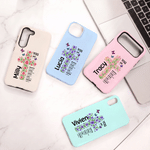 Personalised Birth Flower Cross Phone Case with Name for iPhone Samsung Anniversary Birthday Gift for Friend Family Christian
