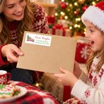 Personalized Watercolor Christmas Theme Return Address Labels with Name and Address Daily Use Christmas Gift for Family Friends 4