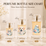 Personalized Watercolor Floral Pet Photo Durable 1-3 oz Glass Perfume Bottle with Name Travel Atomizer Birthday Gift for Pet Owners Lovers 8