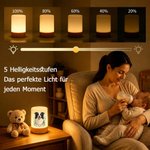 Personalisiertes Haustier-Foto Nachtlicht mit Blumen & Namen | Kabellos & Dimmbar | Schlafzimmer Deko | Geburtstagsgeschenk für Herrchen & Frauchen