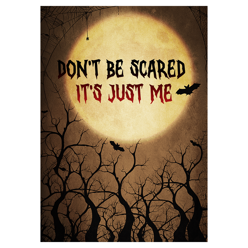 Full Moon And Bat Spooky Halloween Ecard