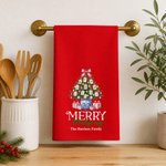 Personalized Christmas Mahjong Theme Reusable 100% Cotton Red Napkin with Text Table Decor Christmas Gift for Mahjong Lover 2