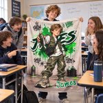 Personlig, mjuk filt med graffiti-, gatukonst- och seriefigurmotiv samt namn – sovrumsdekoration och födelsedagspresent för barn och tonåringar