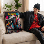 Personalised Graffiti Style Be Your Own Vibe Photo Canvas Prints with Name Home Decor Birthday Gift for Graffiti Lovers