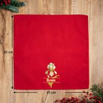 Personalisierte Geburtsblume Stoffserviette | mit Namen | Weihnachten Tischdeko | Weihnachten Geschenk für Familie & Freunde