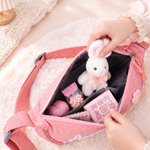 Personalised Multicolour Flower Lollipop Matching Parent-Child Crossbody Bag Set with Name Daily Use Shopping Birthday Gift for Kid Family
