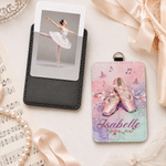 Personalised Fantasy Ballet Shoes ID Card Holder with Name Birthday Gift for Ballet Dance Lovers