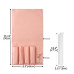 Personalized Birth Flower Cartoon Girl Portable Mahjong Rack Storage Bag with Name and Racks Game Night Birthday Gift for Mahjong Lovers