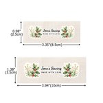 Personalized Two Birth Flower 100% Cotton 50 Pcs Sewing Labels with Text Clothing Handmade Item Birthday Gift for Knitting DIY Craft Lovers
