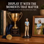 Personalized Boxing Tennis Golf Hobboy Theme Creative Photo to 3D Figure with Name Retirement Appreciation Birthday Gift Family Friend 3