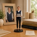 Personalized Flight Attendant Teacher Career Theme Creative Photo to 3D Figure with Name Retirement Appreciation Birthday Gift Family Friend 5