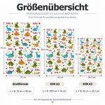 Personalisiertes Weihnachtsgeschenkpapier mit süßen Motiven & Namen | Reißfestes Papier | Weihnachten Geschenkverpackung für Kinder, Familie & Freunde