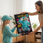 Personalised Graffiti Style Be Your Own Vibe Photo Canvas Prints with Name Home Decor Birthday Gift for Graffiti Lovers