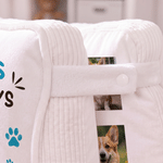 Personalised Book-Shaped Pet Photo Cushion with Name Home Decor Birthday Memorial Gift for Pet Owners