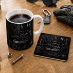 Personalisierte Keramiktasse mit Motorradmotiv, 11 oz oder 15 oz, mit Namen – Alltagsgeschenk und Geburtstagsgeschenk für Motorradfahrer und Biker-Fans