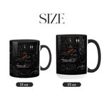 Personalisierte Keramiktasse mit Motorradmotiv, 11 oz oder 15 oz, mit Namen – Alltagsgeschenk und Geburtstagsgeschenk für Motorradfahrer und Biker-Fans