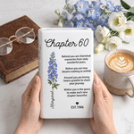 Personalised Birth Flower Ceramic Book Vase with Name Year and Text Home Decor Anniversary Gift for Bookworms Flower Lovers