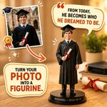 Personalized Flight Attendant Teacher Career Theme Creative Photo to 3D Figure with Name Retirement Appreciation Birthday Gift Family Friend 2