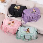 Borsa da viaggio personalizzata con fiore del mese di nascita, farfalla, foto e personaggio dei cartoni animati, grande e con scomparti multipli, con nome e tracolla – Regalo di compleanno per donne 2