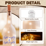 Personalized Warm LED Hanukkah Menorah Glass Bottle Lamp with Family Name and Text Home Decor Hanukkah Gift for Jewish Family