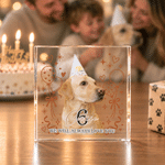 Personalised Balloon Heart Milestone Photo Square Acrylic Plaque with Name and Number Table Decor Birthday Party Gift for Besties Family Couple Kids