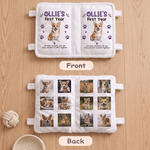Personalised Book-Shaped Pet Photo Cushion with Name Home Decor Birthday Memorial Gift for Pet Owners