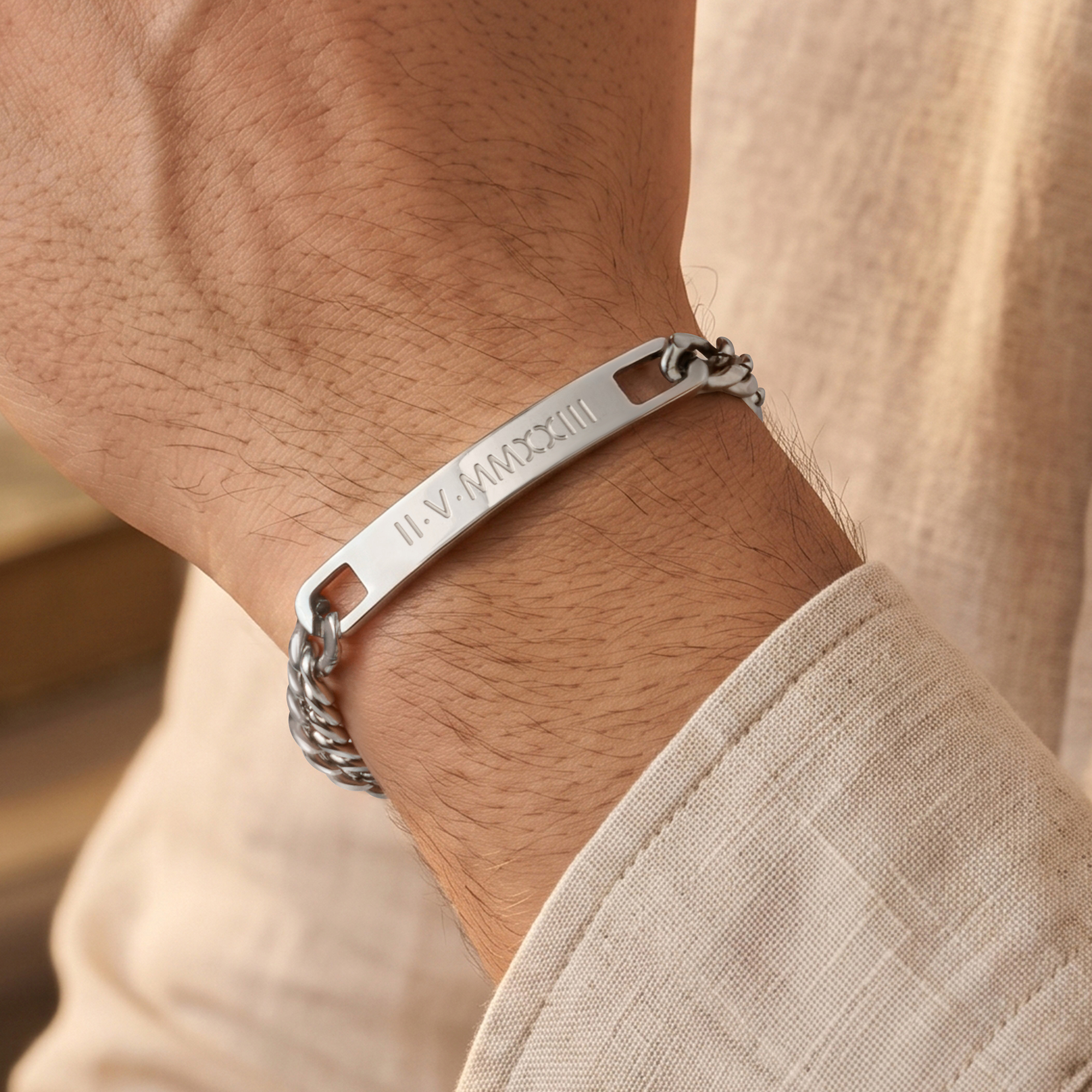 Gepersonaliseerde roestvrijstalen armband