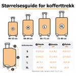Personlig bagasjetrekk med karikaturbilde for 18 til 32 tommers koffert reisetilbehør bursdagsgave til reiseentusiaster og par
