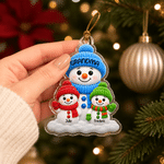 Personalized Grandma Snowman Family Acrylic Ornament with 1-6 Names Home Decor Christmas Gift for Grandma Family