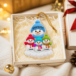 Personalized Grandma Snowman Family Acrylic Ornament with 1-6 Names Home Decor Christmas Gift for Grandma Family