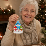 Personalized Grandma Snowman Family Acrylic Ornament with 1-6 Names Home Decor Christmas Gift for Grandma Family