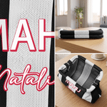 Pochette de rangement personnalisée MAHJ multicolore à rayures pour mah-jong, avec prénom et fermeture à pression « Kiss Lock » : cadeau d'anniversaire idéal pour les soirées de jeu, destiné aux joueurs et amateurs de mah-jong 5