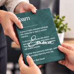 Carnet A5 en cuir synthétique au thème minimaliste personnalisé pour équipe, avec prénom – Idéal pour le bureau, cadeau d'anniversaire ou de fin d'année pour collègues et amis 5