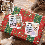 Adesivi impermeabili personalizzati con foto di simpatici animali domestici e testo – Decorazioni per uso quotidiano, regalo di Natale per gli amanti degli animali e i genitori