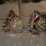 Personalized Christmas Tree Family Photos LED Night Light Home Decor Christmas Anniversary Birthday Gift for Family Couple