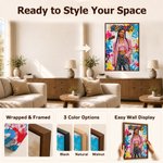 Gepersonaliseerde, trendy fotodoeken in olieverfstijl met graffiti-motief, voorzien van naam en jaartal – woondecoratie en verjaardagscadeau voor graffitiliefhebbers 12