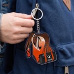 Personalised Gymnastics Leotard Acrylic Bag Charm Keychain with Name Birthday Competition Day Gift for Gymnast Girl