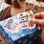 Adesivi impermeabili personalizzati con foto di simpatici animali domestici e testo – Decorazioni per uso quotidiano, regalo di Natale per gli amanti degli animali e i genitori