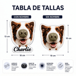 Imán para nevera personalizado con foto de mascota y nariz 3D con nombre regalo de cumpleaños para amantes de los perros 7