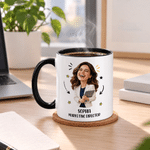 Personalised Funny Photo 11 oz 15 oz Ceramic Coffee Mug with Name and Text Daily Use Birthday Just Because Gift for Colleagues Friends Bosses