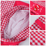 Personalized Plaid Christmas Reindeer Snowflake Christmas Gift Bag with Name and Initial Christmas Gift for Child Boy Girl