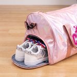 Personalised Cheer Shiny Holographic Large Capacity Duffle Bag with Name Training Use Team Competition Birthday Gift for Cheerleader