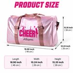 Personalised Cheer Shiny Holographic Large Capacity Duffle Bag with Name Training Use Team Competition Birthday Gift for Cheerleader
