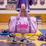 Personalised Cheer Shiny Holographic Large Capacity Duffle Bag with Name Training Use Team Competition Birthday Gift for Cheerleader