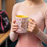 Personalized Snowflake 3D-Effect Artwork 11 oz 15 oz Ceramic Coffee Mug with Name Daily Use Birthday Christmas Gift for Ice Skating Lovers Friends