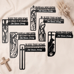 Personalised Bless This New Home Doorframe Hanging Sign with Text Wall Decor Daily Use Housewarming Gift for Friends Christians