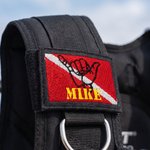 Etiqueta personalizada para chaleco de buceo (BCD) con diseño bordado de la bandera de buceo «Hang Loose», con nombre, fecha de nacimiento, equipo o club; regalo ideal para buceadores y amantes del buceo 5